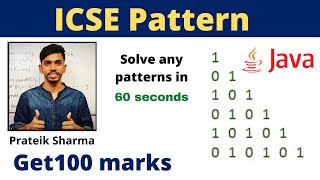 Even and Odd Pattern in Java computer applications class 10 Prateik Sharma by Java