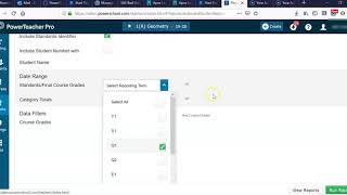 PowerTeacher Pro Tutorials: Printing Progress Reports