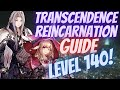 WOTV | Transcendence Reincarnation guide! Level 140!  War of the Visions Final Fantasy Brave Exvius