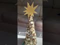 easy christmas decoration a christmas tree from buttons shorts