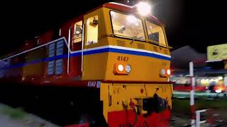 รถสินค้า 726 กับ Alsthom 4147 ทำมาใหม่ๆ #train #railway