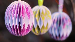 Paper Honeycomb Easter Egg Tutorial 🐣 Easter Papercrafts