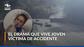 Joven que resultó herida en accidente de tránsito en vía Bogotá-La Mesa quedó parapléjica