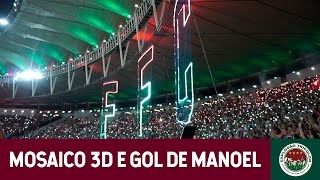 Mosaico 3D, gol do Manoel e explosão da torcida tricolor Maracanã - Fluminense 1x1 Palmeiras