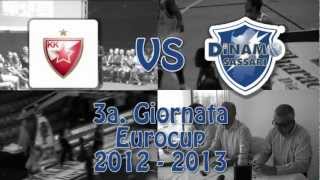 Stella Rossa vs Sassari 3a. Giornata Eurocup 2012 2013