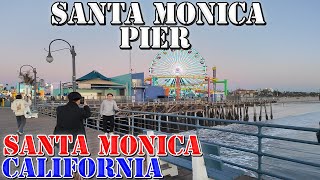 Santa Monica Beach - California - 4K Walking Tour