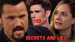 Secrets and Lies| Thomas, Hope, and Finn's Dramatic Confrontations| Bold and Beautiful Drama!