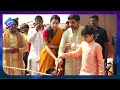 nara lokesh nara brahmani latest visuals at kumbh mela nara devansh fimylooks