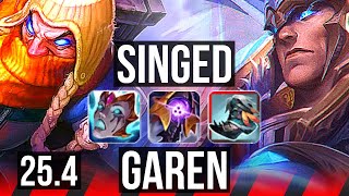 SINGED vs GAREN (TOP) | EUW Master | 25.4