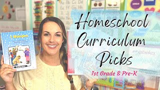 My Top Homeschool Curriculum Picks!  Reading, Writing, History, Math, Phonics, Bible for 1st Grade