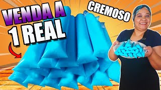 Geladinho CÉU AZUL Ice Blue CREMOSO ( Faça e venda a 1 REAL ! ) Cozinha sem Misterio