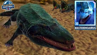 MASTODONSAURUS Omega Level 30: FIRST LOOK! Jurassic World Alive beta