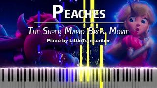Peaches - The Super Mario Bros. Movie (Piano Cover) Tutorial by LittleTranscriber