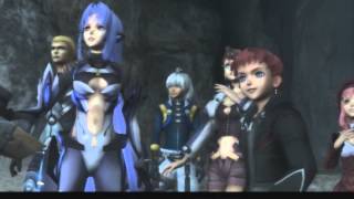 Xenosaga III HD Cutscene 100 - KOS-MOS vs. T-elos (Ancient Temple Tomb) - ENGLISH