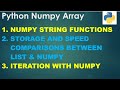 Python 3 Basics # 6.1 | Numpy Array | Storage | Speed | Iterate with numpy | Python for Beginners