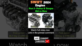 New Z12E Engine on 2024 Swift | Old vs New Engine | Less Power & Torque #swift2024 #shorts #maruti