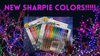 NEW SHARPIE COLORS!!!!!!!