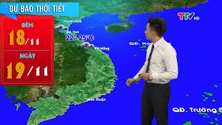 Không khí lạnh tràn về, miền Bắc và Thanh Hóa mưa dông gió rét | Dự báo thời tiết đêm 18 ngày 19/11