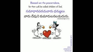 Iamwarrior.jesus || సమాధానపరచువారు ధన్యులు ; వారు దేవుని కుమారులనబడుదురు.