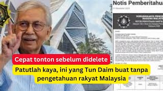 Patutlah kaya, ini yang Tun Daim buat tanpa pengetahuan rakyat Malaysia! Cepat tonton..