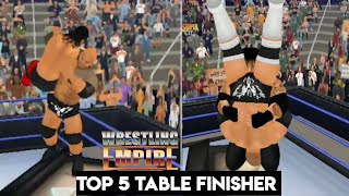 Top 5 Table Finisher In Wrestling Empire || Harshit Ramawat ||