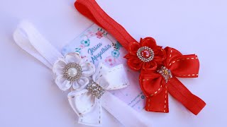 Faixa com flor de cetim - flor de cetim - satin ribbon flower - how to make a sash- kanzashi flower