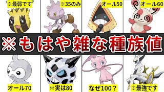 小学生が考えた？シンプルすぎて逆に雑に思える種族値のポケモンまとめ