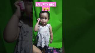 Cute Baby Call 911? Baby Girl Short - Baby Video Call #shorts