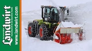 Claas Xerion im Winterdienst