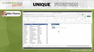 Excel UNIQUE Function - Explained in 4 Minutes