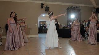 Bride SURPRISES Groom With Choreographed Dance At Their Wedding - Villa De Amore, CA