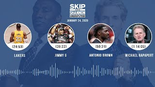 Lakers, Jimmy G, Antonio Brown, Michael Rapaport (1.24.20) | UNDISPUTED Audio Podcast