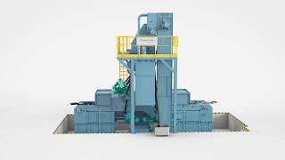 Wheelabrator CMS Mesh Belt Shot Blast Machine