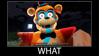 Minecraft wait what meme part 62 realistic minecraft Freddy FNAF Security Breach