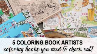 5 Underrated Adult Coloring Book Artists You Need to Add to Your Collection