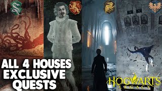 Hogwarts Legacy - ALL 4 HOUSES EXCLUSIVE QUESTS ( Full Gameplay)