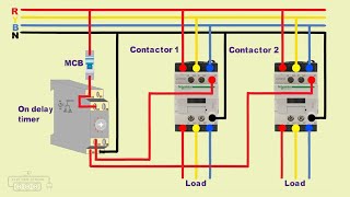 On Delay Timer Connection with Contactor