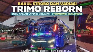 RAME BANGET UDAH KAYA JUALAN STROBO!! MERAK-BITUNG NAIK BUS TERBARU SAHABAT TRIMO REBORN SR3 SERIES.