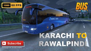 Karachi to Rawalpindi Route Bus Simulator Ultimate | Pakistani Map