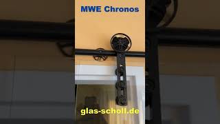 MWE CHRONOS schwarz-matt Schiebetür von Glas Scholl