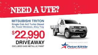 Peter Kittle Mitsubishi - Triton Single Cab w/ Tray $22,990 Driveaway