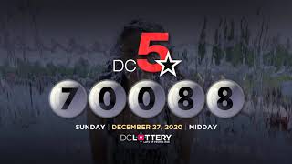 DC LOTTERY Midday 12/27/2020