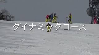 スキー練習　ルスツリゾート　ダイナミックコース大回り