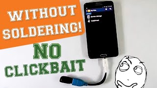 How to make OTG cable 100% WITHOUT SOLDERING | Mr. Thinker