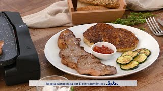 ENTRECOT A LA PLANCHA con rösti de patata y calabacín  🥩 ¡Fácil y sabroso! – Cocinatis