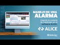 Tutorial IA (Alice): Atención de alarmas en la consola de monitoreo. Aprende a usar el software.