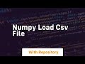numpy load csv file