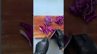 Red Cabbage Cutting-03-Vegetable Carving @foodife #foodart #vegetablecarving #vegetableart #cooking