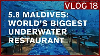#underwater #The Amazing 5.8 Undersea Restaurant at Hurawalhi Maldives|| #restaurant
