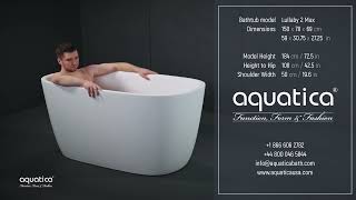 Aquatica Lullaby 2 Max Freestanding Bathtub Demo Video for Tall People